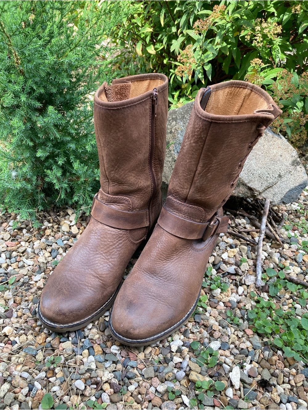 Sofft Size 7.5 Belmont brown leather mid calf moto engineer style boot - Picture 10 of 11